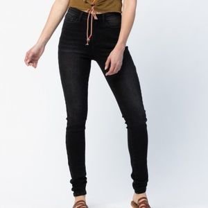 Judy Blue Black Skinny Non Distressed Jeans Denim 88450